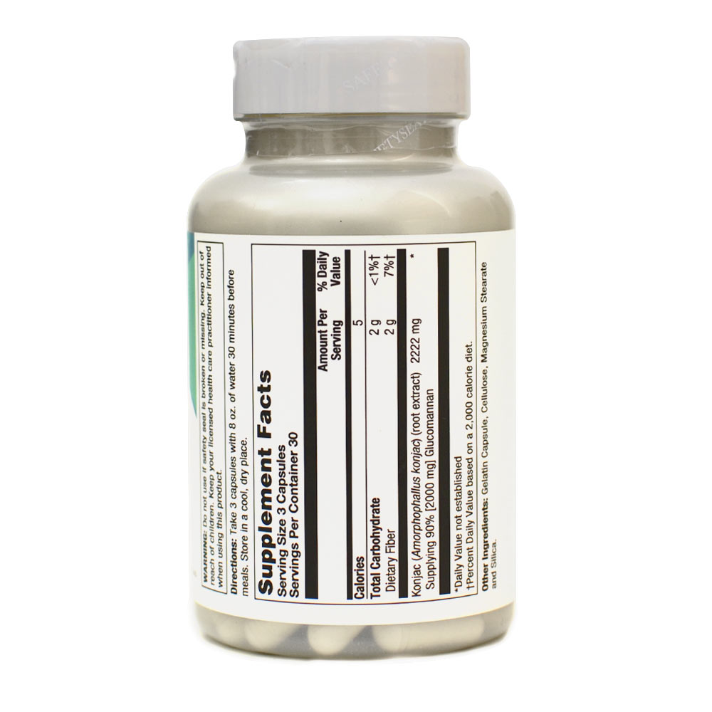 كبسولات جلوكومانان عشبة الكونجاك بديل الكبسولة الوردية