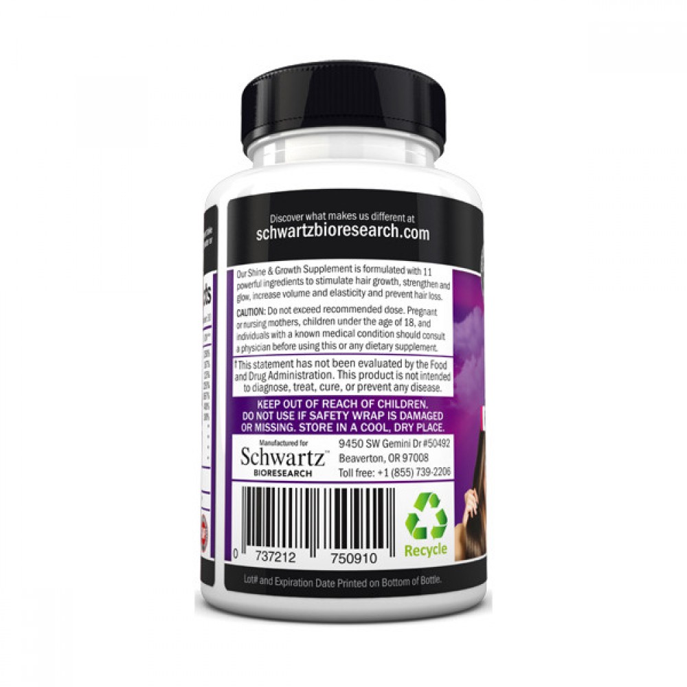فيتامينات نمو ولمعان الشعر مع البيوتين من  شوارتز بيوريسيرش